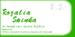 rozalia spinka business card